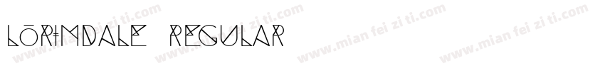 Lorimdale Regular字体转换